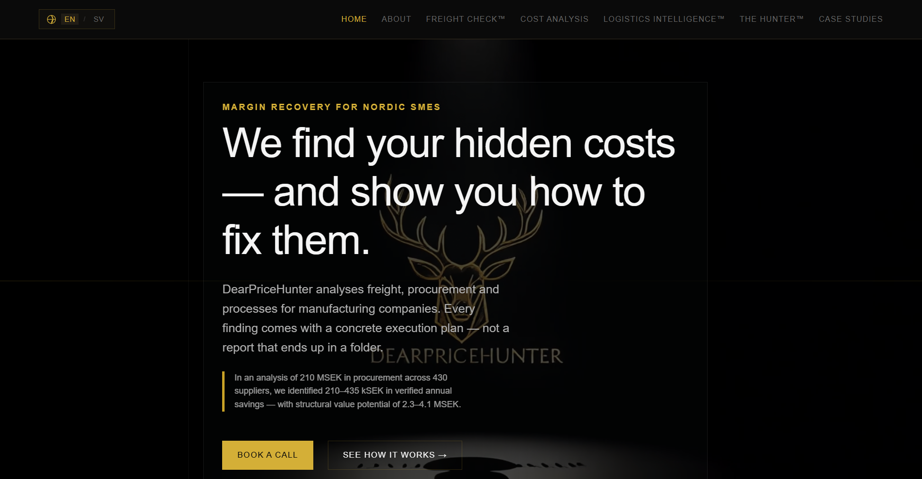 DearPriceHunter – Margin Recovery for Nordic SMEs